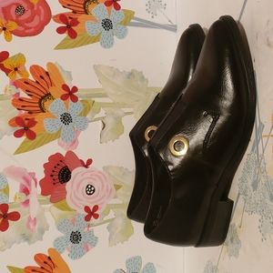 Dunion Black Slip On Laceless Oxfords 8.5